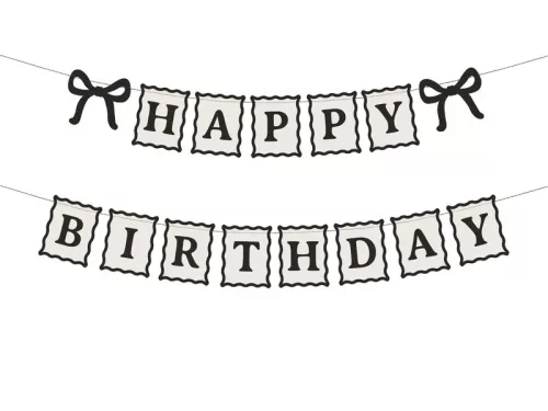 Betűfüzér, Happy Birthday, 1m, Masnis