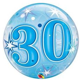 Számos Bubbles lufi 22" 56cm 30-as számmal