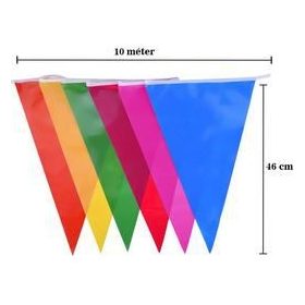 Zászlófüzér 10m műanyag, nagy, 74779
