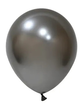 BALONEVI Latex lufi 18" 45cm, 25db/cs, Krom Space Gray, Króm Szürke