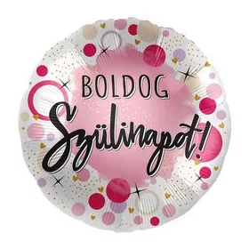 Szülinapi lufi 17" 42cm Boldog Szülinapot, 1015
