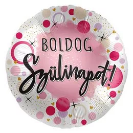 Szülinapi lufi 17" 42cm Boldog Szülinapot, 1015