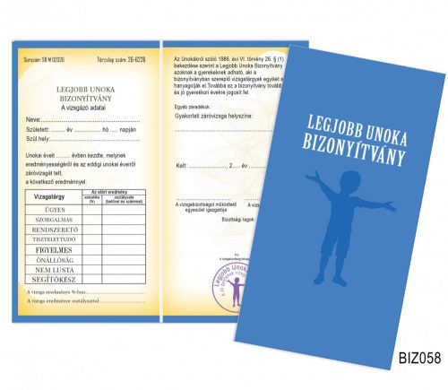 Bizonyítvány, Legjobb Unoka