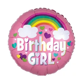 Szülinapi lufi 18" 45cm Birthday Girl