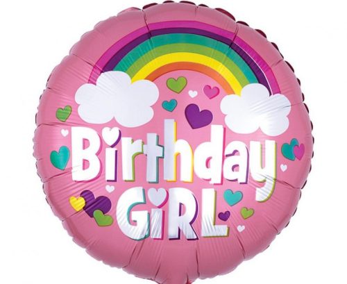 Szülinapi fólia lufi 18" 45cm Birthday Girl
