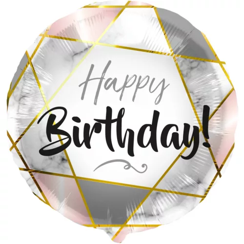 Szülinapi lufi 18" 45cm Happy Birthday