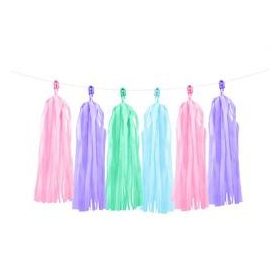 Rojtos girland, dekor füzér, 200cm élénk