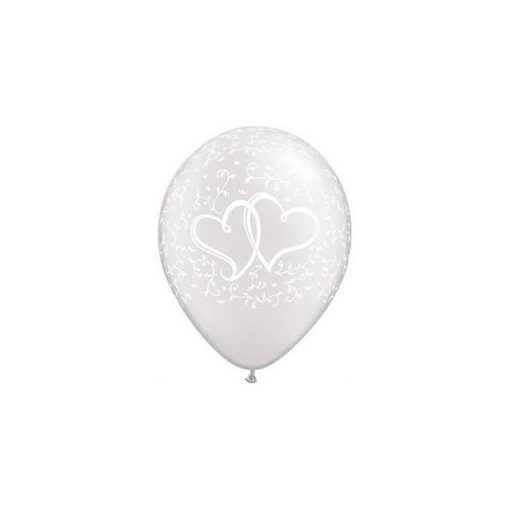 Esküvői latex lufi 11" 28cm, diamond clear, kristálytiszta, átlátszó, 37200bont