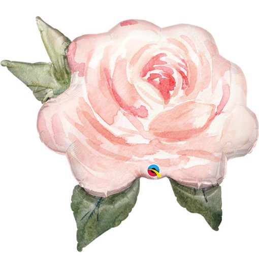Óriás fólia lufi 36"  91cm rózsa, 21577, héliummal töltve