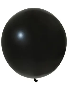 BALONEVI Latex lufi 24" 60cm, 3db/cs, Pastel Black, Fekete