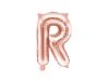 Betű lufi 14" 35cm rosegold fólia betű, R betű, levegővel tölthető