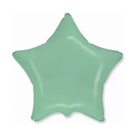 Egyszínű csillag lufi 20" 50cm Menthol