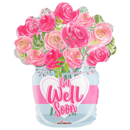 Fólia lufi 18" 45cm Jobbulást! Get well Soon
