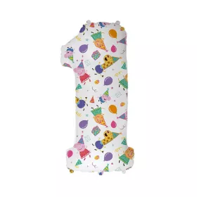   Számos lufi 34" 86cm óriás állatos szám, számjegy 1-as, Peppa