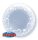 Deco Bubble lufi 24" 61cm krisztálytiszta, átlátszó, szív mintával, Héliummal töltve, 29505