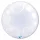 Deco Bubble lufi 24" 61cm krisztálytiszta, átlátszó, szív mintával