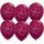 QUALATEX 11" (28cm-es) -  25db/csomag - Sok boldogságot!, pearl burgundy, gyöngyház vörös, esküvői lufi, q60635