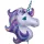 Óriás fólia lufi 33" 83cm, Unikornis, Unicornis, Egyszarvú, n3129901