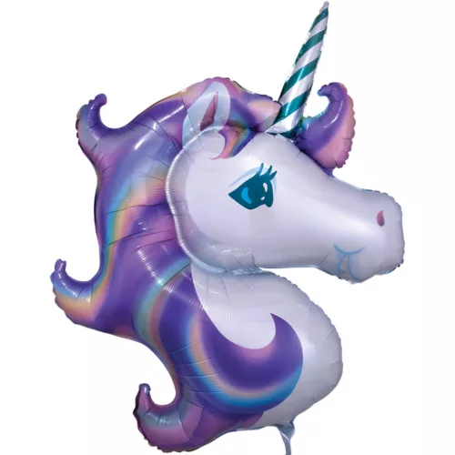 Óriás fólia lufi 33" 83cm, Unikornis, Unicornis, Egyszarvú, n3129901