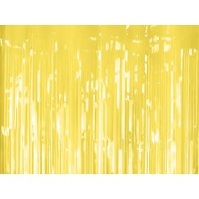 Ajtódekoráció, függöny, háttér, 100x200cm, Sárga