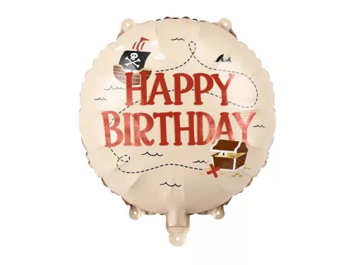 Lufi 18" 45cm Kalóz, Happy Birthday