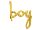 Fólia lufi - BOY arany felirat, csak levegővel tölthető, 63x74cm
