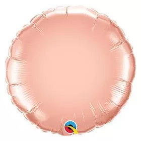 Egyszínű kerek lufi 18" 45cm Rosegold