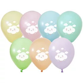 BALONEVI lufi, 12" 30cm, 8db/cs, Clouds, Felhők