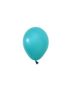 BALONEVI Latex lufi, 5", 13cm, 100db/cs, Pastel Turquoise Blue, Türkiz