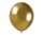 GEMAR Latex kisméretű dekor lufi 5" (13cm) Shiny, Chrome arany, 100db/cs