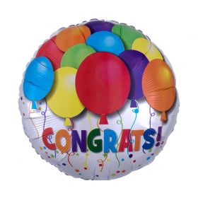 Ballagási fólia lufi 18" 45cm Congrats