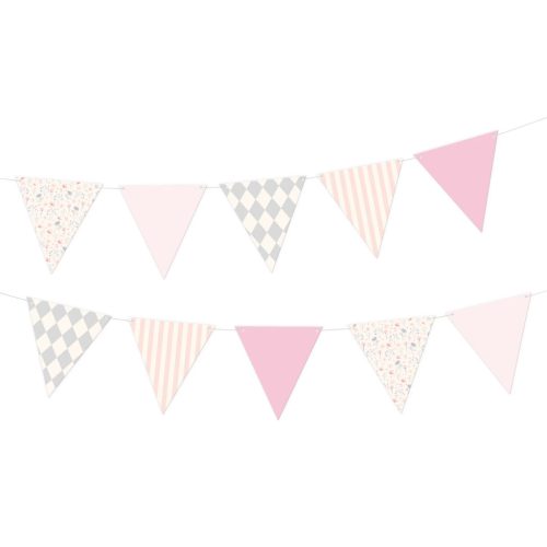 Zászlófüzér Dekoráció Babaszületésre, Baby Girl, 190x17cm-es