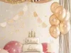 Álló lufi, 70x100cm torta, Happy Birthday, csak levegővel tölthető