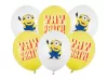 Mintás lufi 11" 28cm Minion, Gru, Minyon 6db