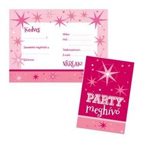 Party meghívó, 8db, 39949