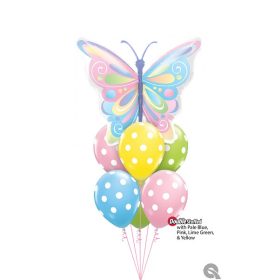   Héliumos luficsokor bármely alkalomra, lepke - INGYENES KISZÁLLÍTÁSSAL