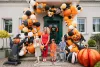 Halloween, tök lufi,, csak levegővel tölthető