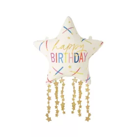 Lufi 34" 85cm Happy Birthday csillag