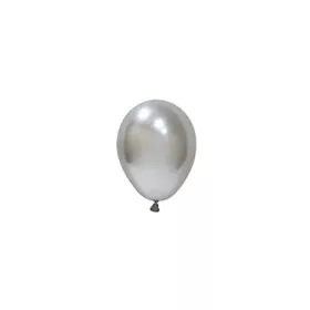   BALONEVI Latex lufi, 5", 13cm, 100db/cs, Chrome Silver, Króm Ezüst