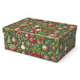 Karácsonyi díszdoboz, T4, 32x23x12 cm