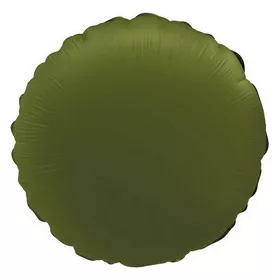 Egyszínű kerek lufi 18" 45cm Matt Oliva