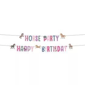 Happy Birthday füzér dekoráció, Lovas