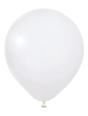 BALONEVI Latex lufi 18" 45cm, 10db/cs, Pastel White, Fehér