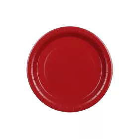 Papírtányér 18cm 6db SötétPiros