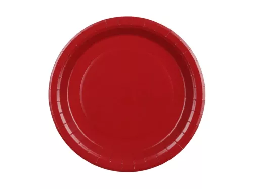 Papírtányér 18cm 6db SötétPiros