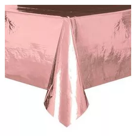 Műanyag asztalterítő 137x274cm, fényes Rosegold, 53273