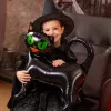 Halloween, fólia lufi, Fekete macska, csak levegővel tölthető