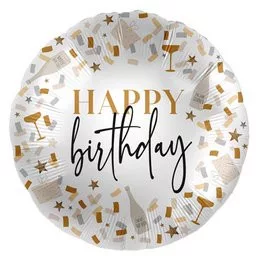 Szülinapi óriás lufi 28" 71cm Happy Birthday