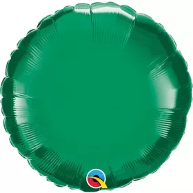 Egyszínű kerek lufi 18" 45cm smaragdzöld, 