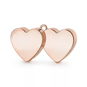 Léggömbsúly, nehezék 137g dupla szív forma, Rosegold